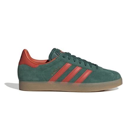 adidas groen rood sneakers|Adidas green leather shoes.